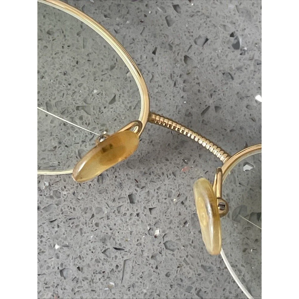 CHRISTIAN DIOR Eyeglasses Frames ONLY 49-19 01x2 Half Rim gold